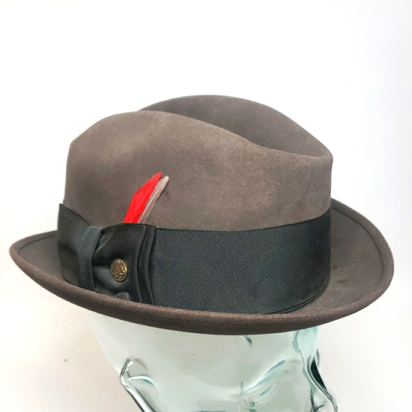 Champ Other - Vintage Champ Kasmir Finish Felt Fedora Size 7 1/8 Dark Gray Hat